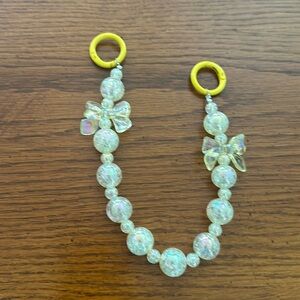 Beaded charm keychains